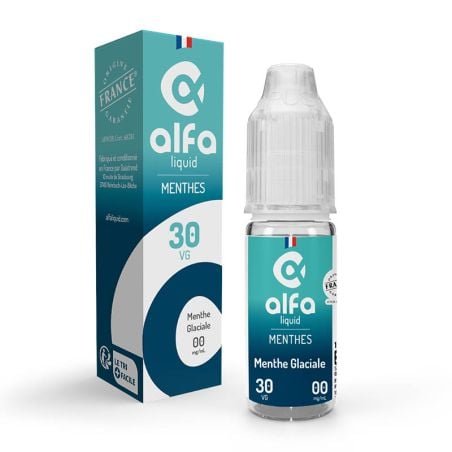 Menthe Glaciale 70/30 10 ml - Alfaliquid pas cher e-liquide avis prix