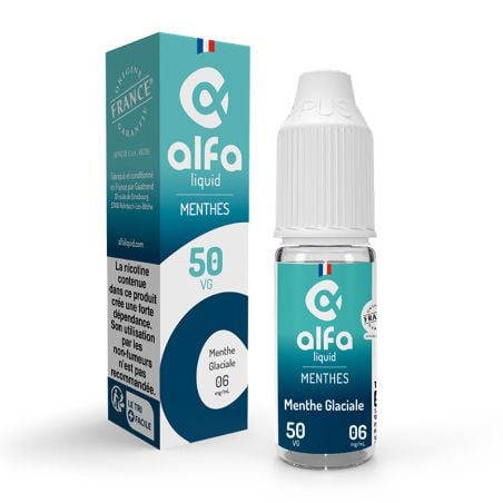 Menthe Glaciale 50/50 10 ml (So Fifty) - Alfaliquid pas cher e-liquide avis prix