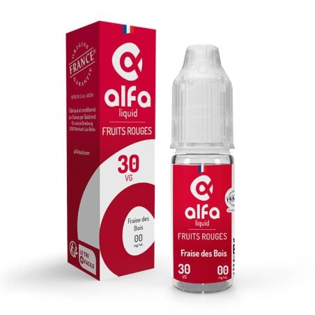 Fraise des Bois 70/30 10 ml - Alfaliquid pas cher e-liquide avis prix