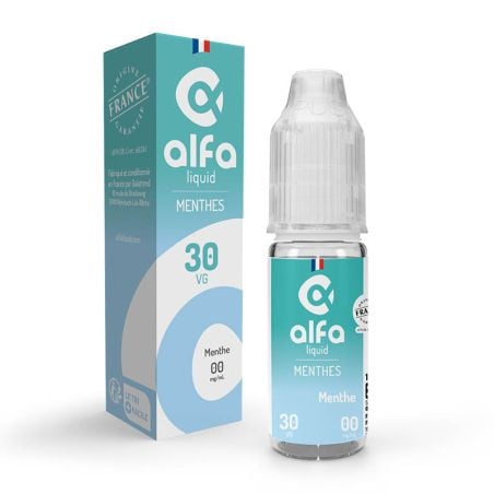 e-liquide Menthe 70/30 10 ml - Alfaliquid pas cher