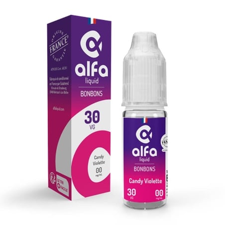 e-liquide Candy Violette 70/30 10 ml - Alfaliquid pas cher