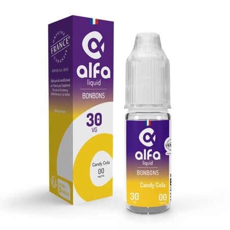 e-liquide Candy Cola 70/30 10 ml - Alfaliquid pas cher