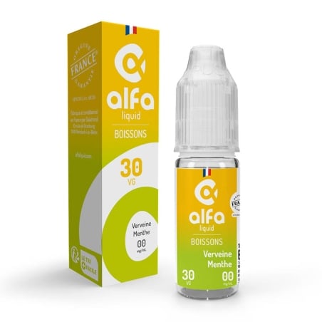 e-liquide Verveine Menthe 70/30 10 ml - Alfaliquid pas cher