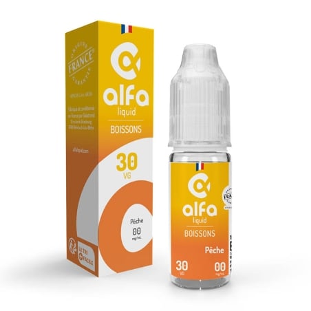 Pêche 70/30 10 ml - Alfaliquid pas cher e-liquide avis prix