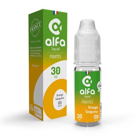 e-liquide Orange Sanguine 70/30 10 ml - Alfaliquid pas cher