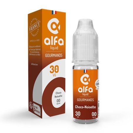 e-liquide Choco Noisette 70/30 10 ml - Alfaliquid pas cher