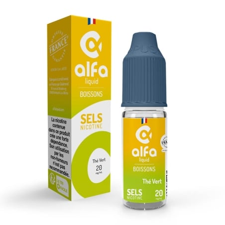 Thé Vert Sel de Nicotine 10 ml - Alfaliquid pas cher