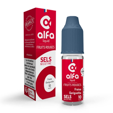 Fraise Gariguette Sel de Nicotine 10 ml - Alfaliquid pas cher e-liquide avis prix