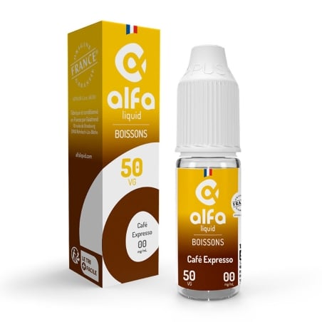 e-liquide Café Expresso 50/50 10 ml - Alfaliquid pas cher