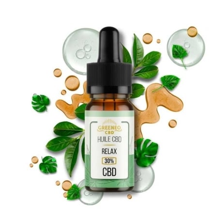 Huile De CBD Relax 10 ml - Greeneo pas cher