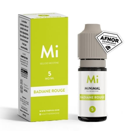 e-liquide Badiane Rouge Minimal 10 ml - Fuu pas cher