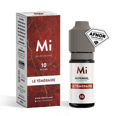 Le Téméraire Minimal 10 ml - Fuu pas cher e-liquide avis prix