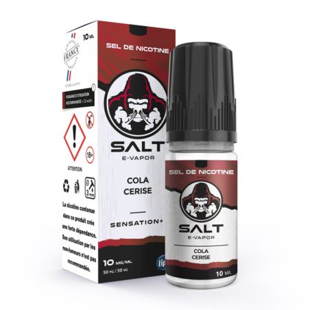 Cola Cerise 10 ml - Salt E-Vapor pas cher e-liquide avis prix