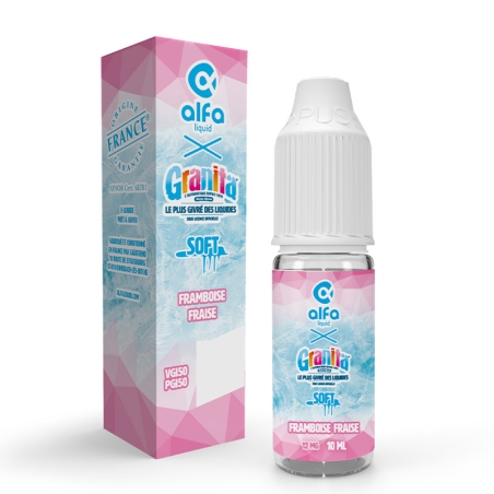 Framboise Fraise 10 ml - Granita Soft pas cher e-liquide avis prix