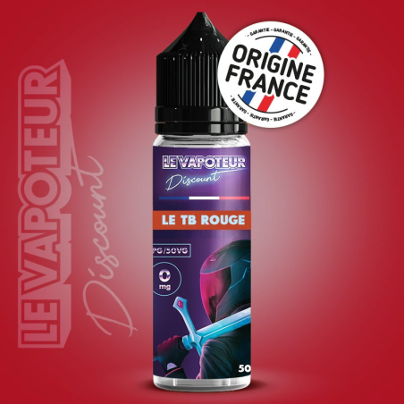 TB Rouge 50 ml - Le Vapoteur Discount pas cher e-liquide avis prix