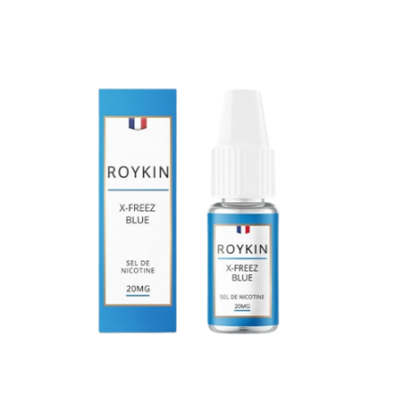 X-Freez Blue Sel de Nicotine 10 ml - Roykin pas cher e-liquide avis prix