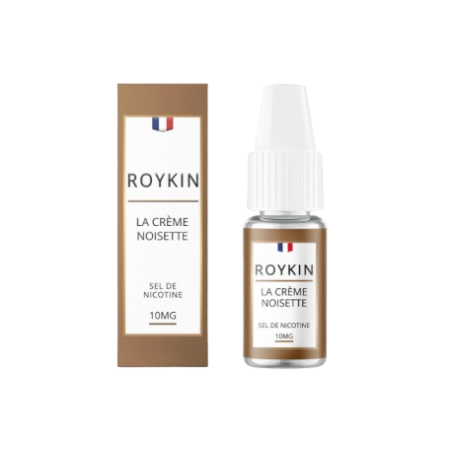 Crème de Noisette Sel de Nicotine 10 ml - Roykin pas cher e-liquide avis prix