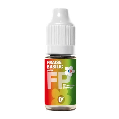 e-liquide Fraise Basilic 50/50 10 ml - Flavour Power pas cher