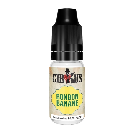 Bonbon Banane 10 ml - Cirkus pas cher e-liquide avis prix