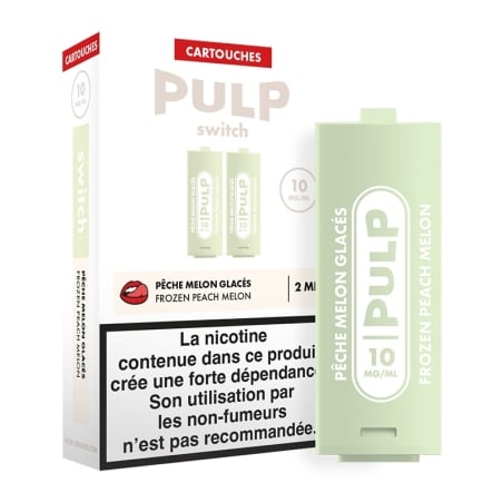 e-liquide Cartouche Pêche Melon Glacés 2 x 2 ml - Le Pod Switch Pulp pas cher