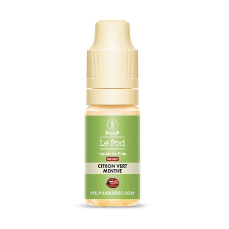 Citron Vert Menthe 10 ml - Le Pod Liquide - Pulp pas cher e-liquide avis prix