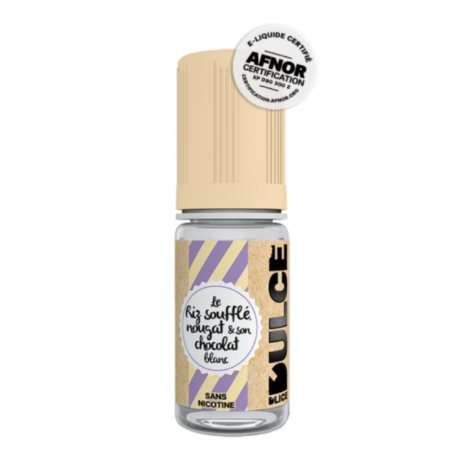 e-liquide Riz Soufflé Nougat Chocolat Blanc 10 ml - D'lice pas cher