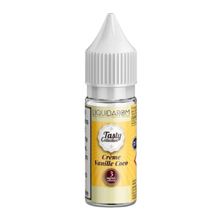 Crème Vanille Coco 10 ml - Tasty Collection pas cher e-liquide avis prix