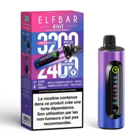 Kit EB 4in1 - Elfbar cigarette électronique prix pas cher avis