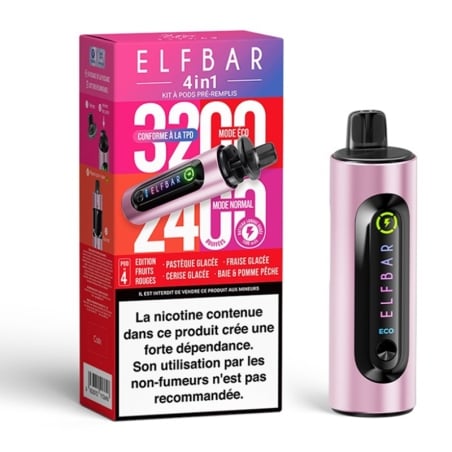 Kit EB 4in1 - Elfbar cigarette électronique prix pas cher avis