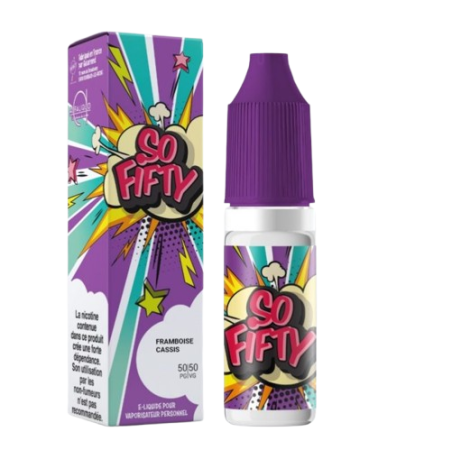 e-liquide Fraise Rhubarbe 50/50 10 ml (So Fifty) - Alfaliquid pas cher