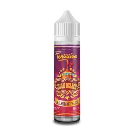 Liquideo Tentation Milkshake Fraise 50 ml - Liquideo Tentation pas cher