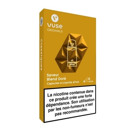 e-liquide Cartouches Blend Doré - Vuse pas cher