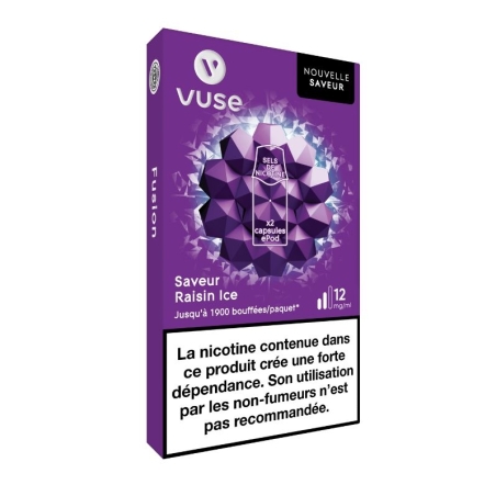 e-liquide Cartouches Raisin Ice - Vuse pas cher