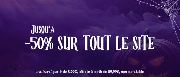 halloween -50 sur tout le site